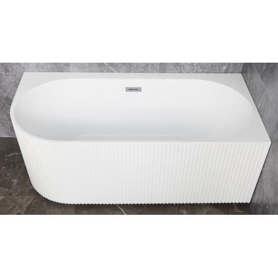 Akrilinė vonia NOVA 208 150 cm LINE balta dešinė