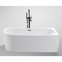 Acrylic bathtub NOVA 208 150 cm white right