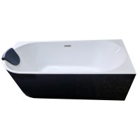 SALE! Acrylic bathtub NOVA 208 170 cm white/black right