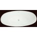 Acrylic bathtub OVAL 231 white/black