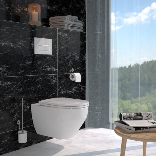 WC Zante RimOff komplektas, pakabinamas baltas