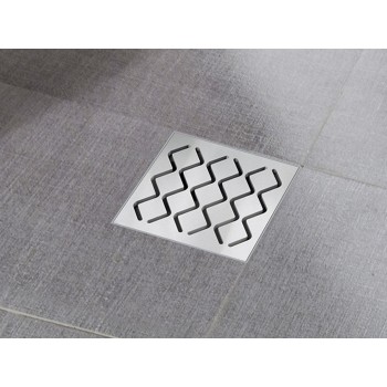 Nutekamasis latakas SN501 10,5x10,5, iš plastiko su nerūdijančiomis grotelėmis Nutekamasis latakas SN501 10,5x10,5, iš plastiko su nerūdijančiomis grotelėmis