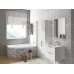 CVSK1 Rosa 140/150 D balta+stiklas Transparent