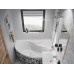 CVSK1 Rosa 160/170 D balta+stiklas Transparent