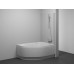 CVSK1 Rosa 160/170 D satinas+stiklas Transparent