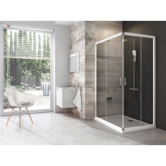 BLRV2K-100 balta+stiklas Transparent