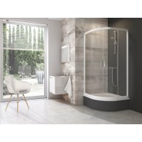 BLCP4-80 Sabina balta+stiklas Transparent