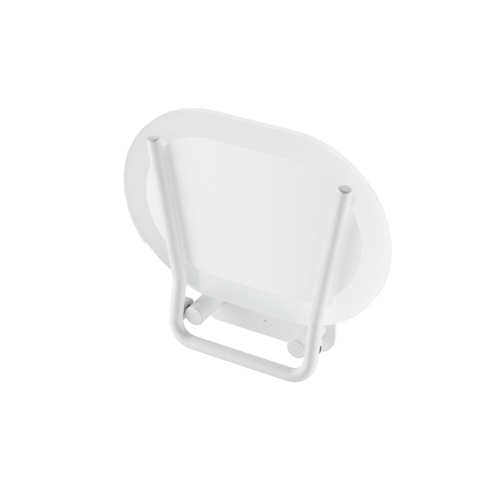 Dušo sėdynė Chrome, balta/clear