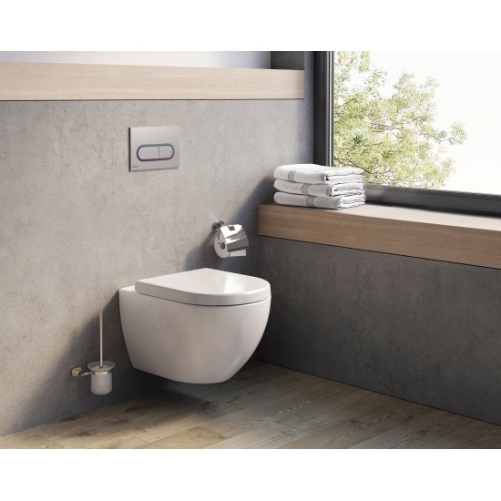 WC Uni Chrome RimOff, pakabinamas, baltas