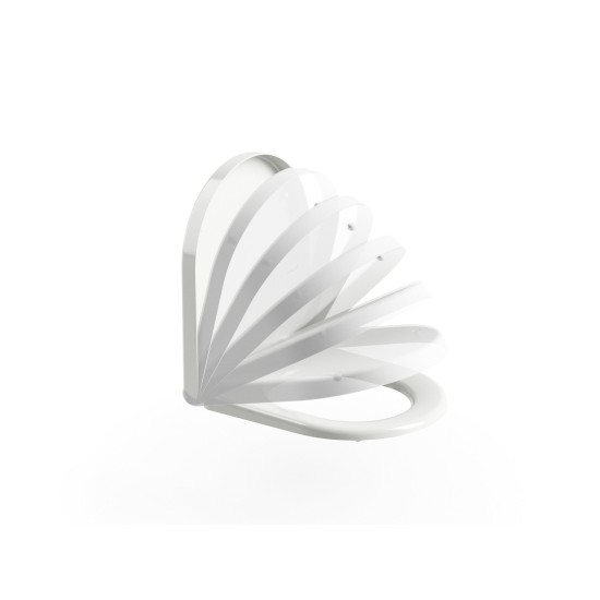 WC unitazo dangtis Uni Chrome, baltas