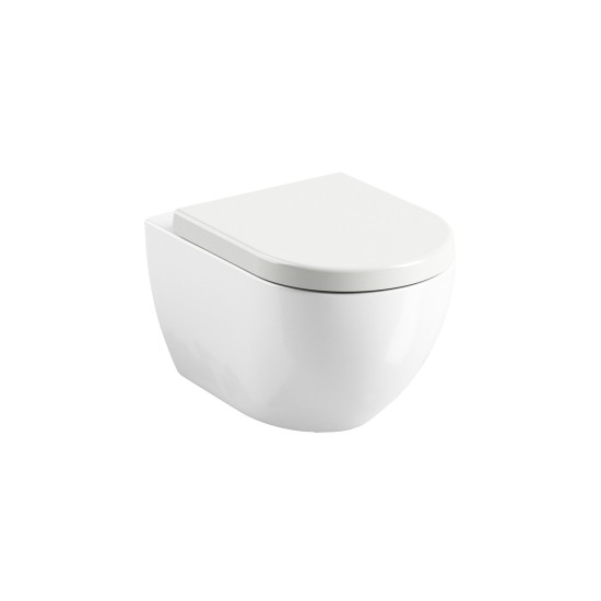 WC unitazo dangtis Uni Chrome, baltas