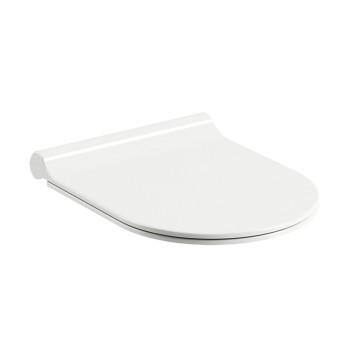 WC unitazo dangtis Uni Chrome Slim, baltas