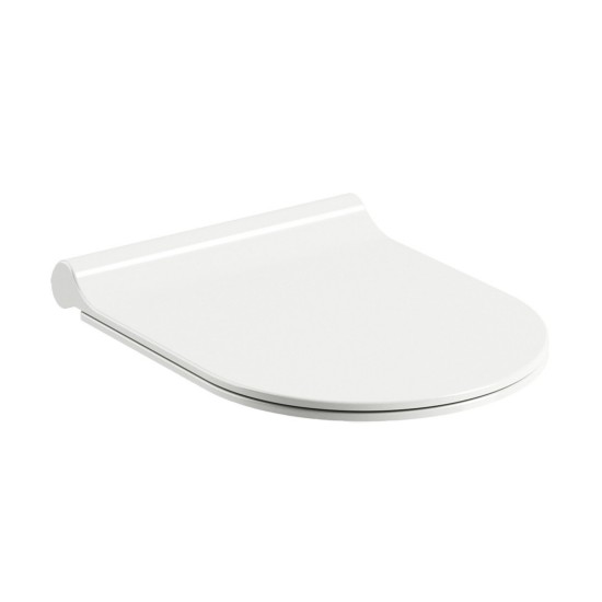 WC unitazo dangtis Uni Chrome Slim, baltas