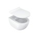 WC unitazo dangtis Uni Chrome Slim, baltas
