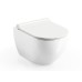 WC unitazo dangtis Uni Chrome Slim, baltas