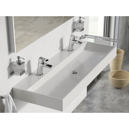 Praustuvas Natural Duo 120, su angomis maišytuvams