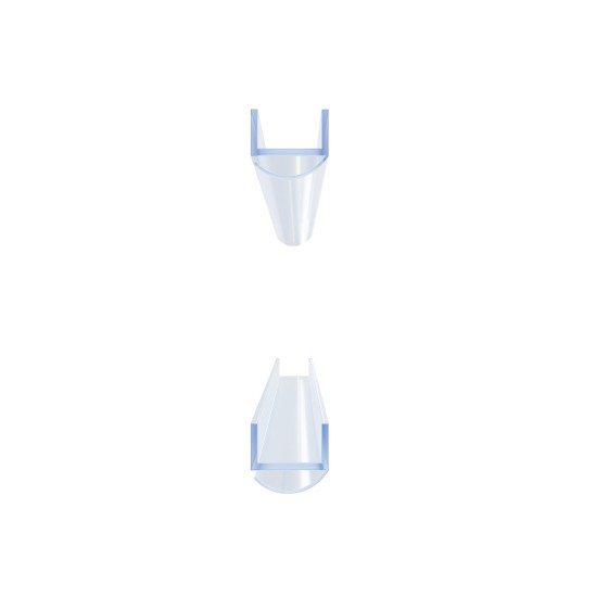Vertikalių tarpinių rinkinys stiklas/stiklas 8 Brilliant, Glassline