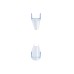 Vertikalių tarpinių rinkinys stiklas/stiklas 8 Brilliant, Glassline