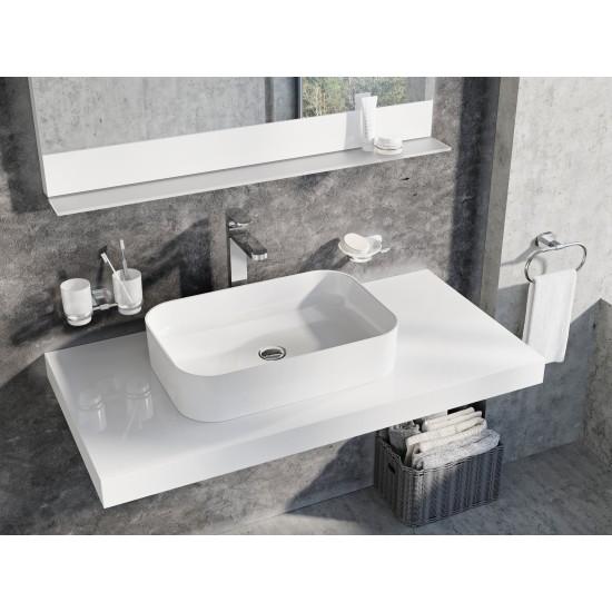 Keraminis praustuvas Ceramic Slim R 55, baltas