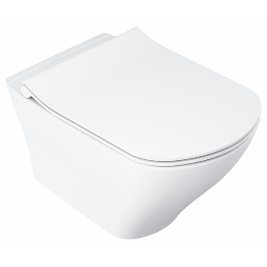 WC Classic RimOff, pakabinamas, baltas