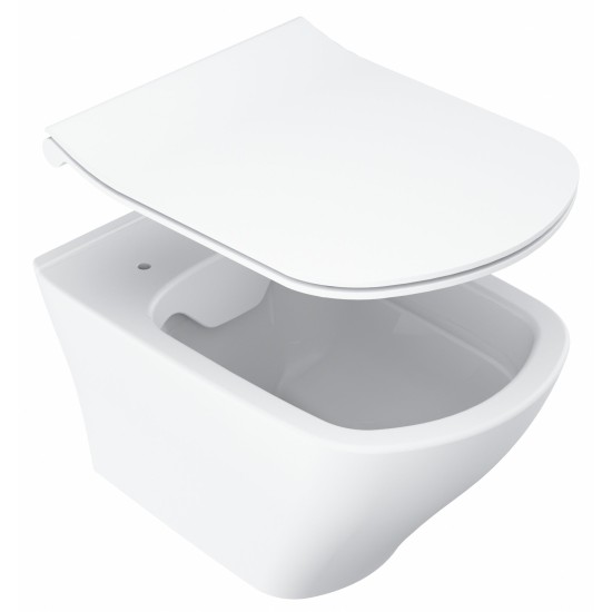 WC Classic RimOff, pakabinamas, baltas