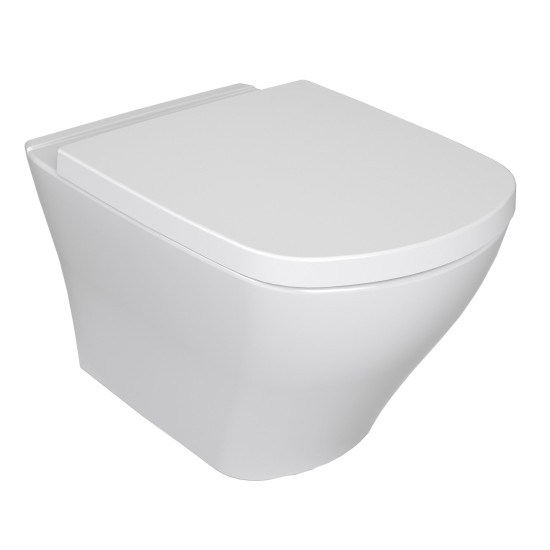 WC Classic RimOff, pakabinamas, baltas