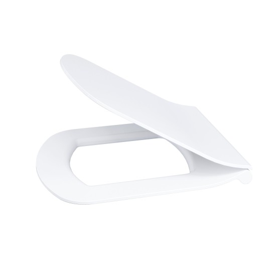 WC unitazo dangtis Classic Slim, baltas