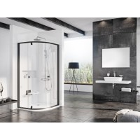 PSKK3-90 juoda+stiklas Transparent