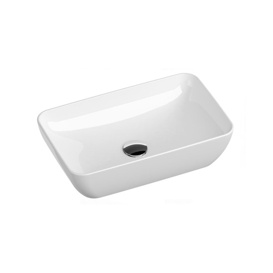 Keraminis praustuvas Uni 50 R Slim, baltas