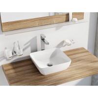 Keraminis praustuvas Uni 38 S Slim, baltas