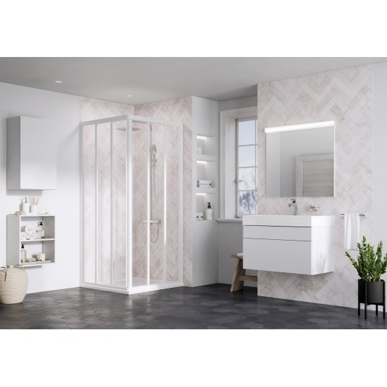 ASRV3 75 198, balta+stiklas Transparent