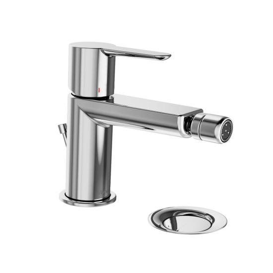 PU 055.00CR Bidė maišytuvas 151 mm su dugno vožtuvu, chromas