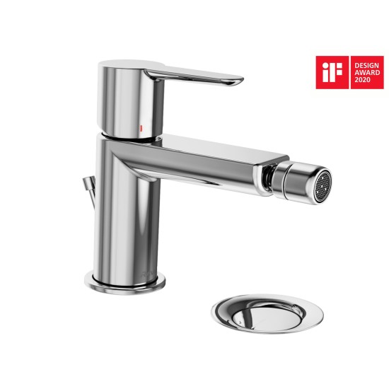 PU 055.00CR Bidė maišytuvas 151 mm su dugno vožtuvu, chromas