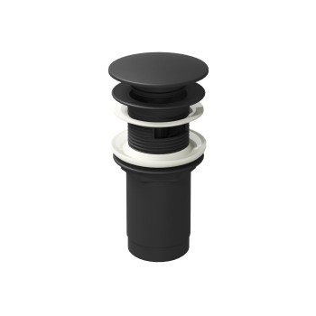 Praustuvo sifono galvutė ClickClack, juoda Praustuvo sifono galvutė ClickClack, juoda