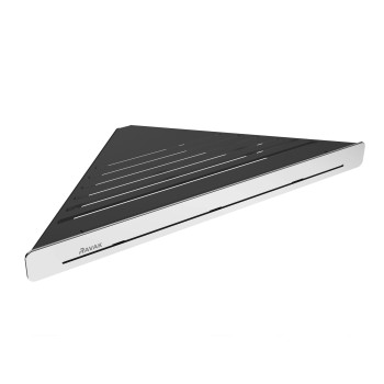 Lentynėlė Slim C, juoda/chromas Lentynėlė Slim C, juoda/chromas