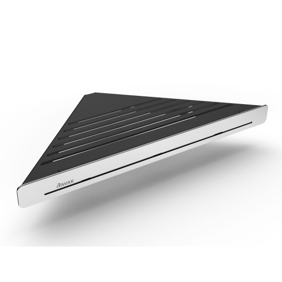 Lentynėlė Slim C, juoda/chromas