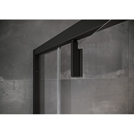 NDOP1-90 juoda+stiklas Transparent