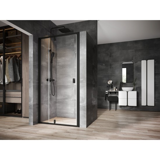 NDOP2-100 juoda+stiklas Transparent
