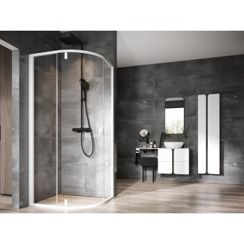 NSKK3 90x90, balta/balta+stiklas Transparent NSKK3 90x90, balta/balta+stiklas Transparent