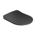 WC unitazo dangtis Uni Chrome Flat, juodas