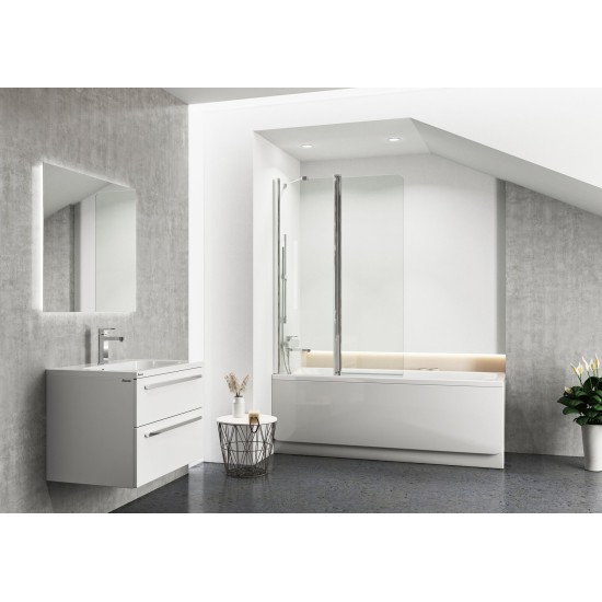 Veidrodis Oblong 80x70 apšvietimas