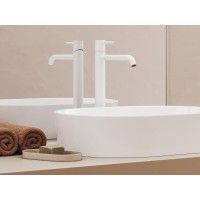 ES 015.10WV Praustuvo maišytuvas 340 mm be dugno vožtuvo, White Velvet