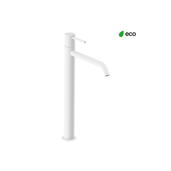 ES 015.10WV Praustuvo maišytuvas 340 mm be dugno vožtuvo, White Velvet