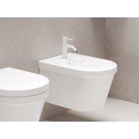 ES 056.10WV Bidė maišytuvas 154 mm be dugno vožtuvo, White Velvet
