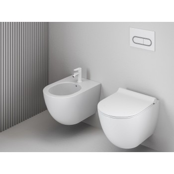 EL 056.10WV Bidė maišytuvas 130 mm be dugno vožtuvo, White Velvet