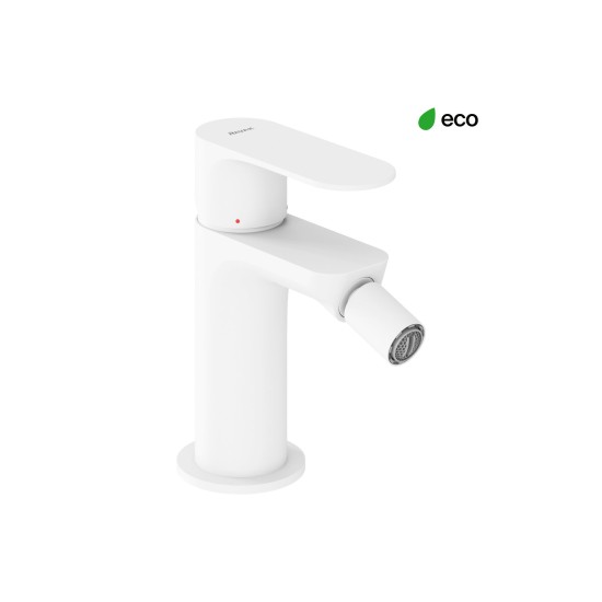 EL 056.10WV Bidė maišytuvas 130 mm be dugno vožtuvo, White Velvet