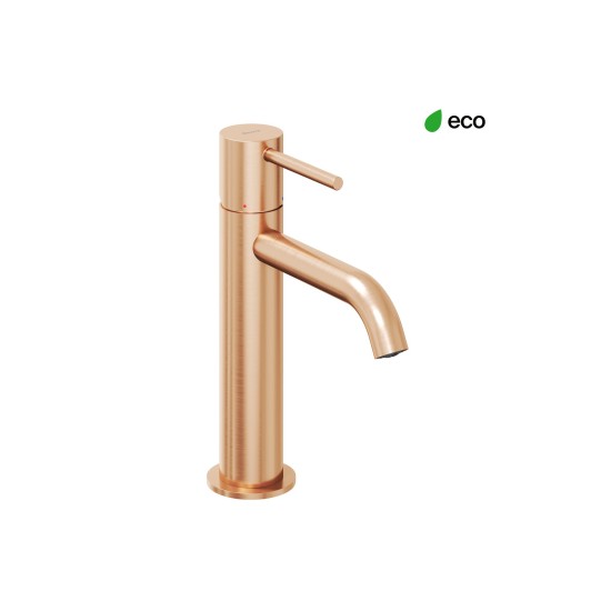 ES 012.60RGB Praustuvo maišytuvas 190 mm be dugno vožtuvo, šlifuoto rožinio aukso