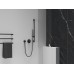 974.20BLM Dušo stovas Chrome su reguliuojamu laikikliu 70 cm, matinės juodos