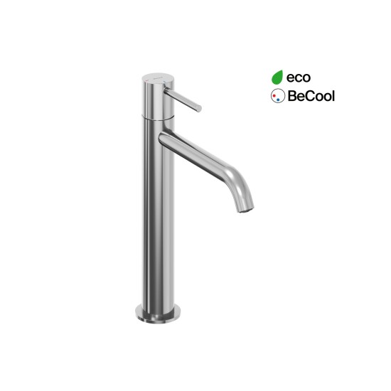 ES 014.01CR Praustuvo maišytuvas BeCool 250 mm be dugno vožtuvo, chromas
