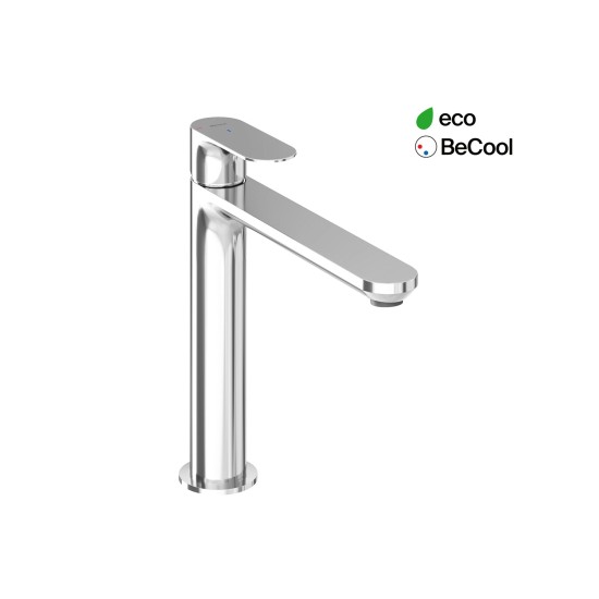 EL 014.01CR Praustuvo maišytuvas BeCool 220 mm be dugno vožtuvo, chromas